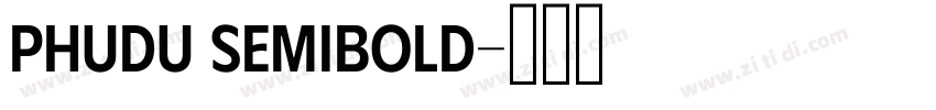 Phudu SemiBold字体转换